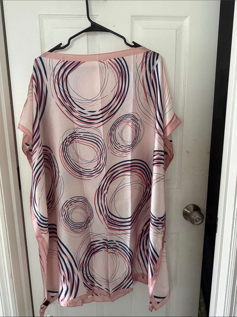 Light Pink Circular Print Women's Dress- One size fits all.